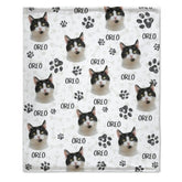Colorful Upload Pet Image - Gift For Cat Lovers - Personalized Blanket - Lovscape